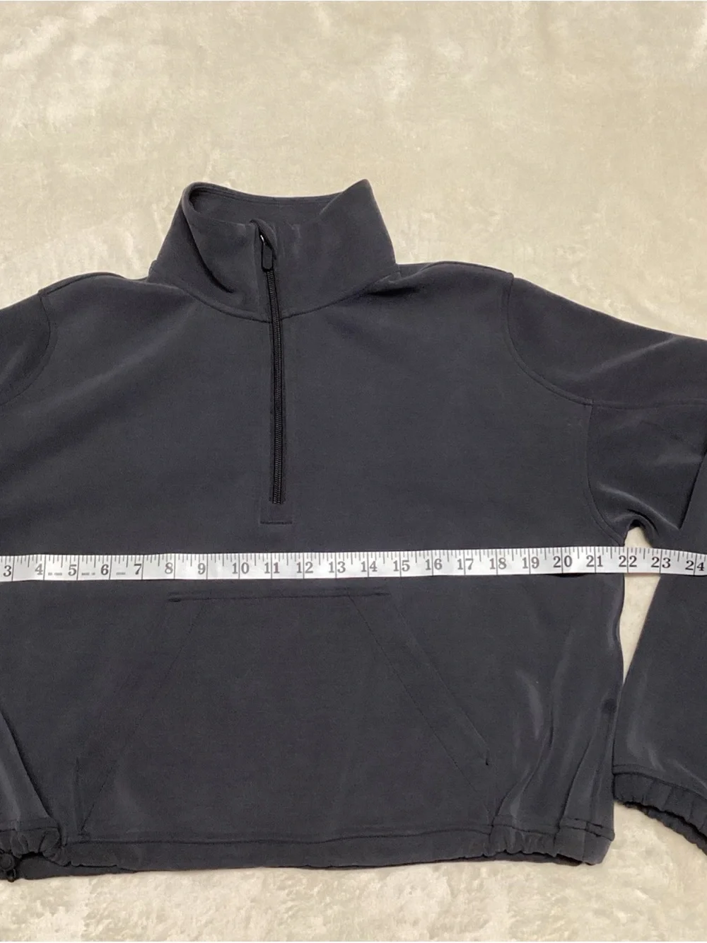 lululemon athletic Half zip Charcoal Jacket.